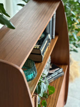 Load image into Gallery viewer, Retro Bookshelf with Sliding Doors