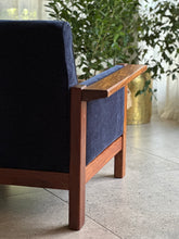 Load image into Gallery viewer, Pair of Lubis Armchairs in Midnight Navy