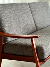 Load image into Gallery viewer, Mahogany Framed Couch