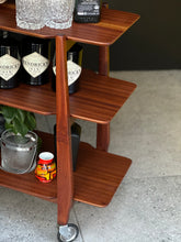 Load image into Gallery viewer, Sapele Mahogany Three-Tier Trolley