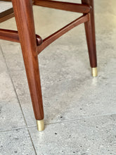 Load image into Gallery viewer, Mid-Century Two-Tier Coffee Table with Rattan Magazine Shelf