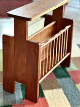 Load image into Gallery viewer, Solid Kiaat Magazine Rack & Side Table