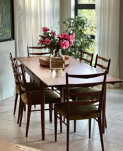 Load image into Gallery viewer, Dutch Teak Dining Set & Six Chairs Model St09