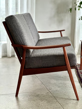 Load image into Gallery viewer, Mahogany Framed Couch