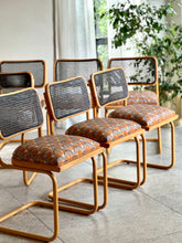 Load image into Gallery viewer, Set of Eight Mid-Century Cesca Chairs - Powder Coated and Upholstered