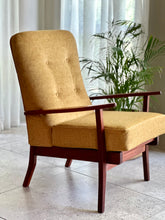 Load image into Gallery viewer, MCM Mahogany Framed Armchair
