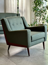 Load image into Gallery viewer, Pair of Buttoned Lounge Chairs