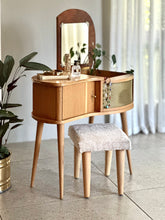 Load image into Gallery viewer, Reimagined Petite Retro Dresser with Stool