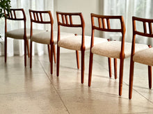 Load image into Gallery viewer, Danish Dining set | Oval Extendable Table & 6 Chairs