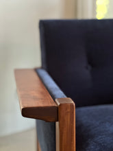 Load image into Gallery viewer, Pair of Lubis Armchairs in Midnight Navy