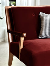 Load image into Gallery viewer, Vintage, Oak Framed Couch