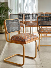Load image into Gallery viewer, Set of Eight Mid-Century Cesca Chairs - Powder Coated and Upholstered