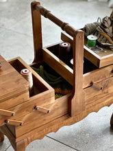 Load image into Gallery viewer, Vintage Sewing Caddy | Hobby Room Caddy