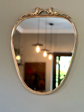 Load image into Gallery viewer, Vintage Solid Brass Framed Mirror