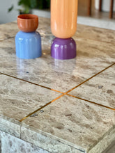 Load image into Gallery viewer, Travertine Square Dining Table