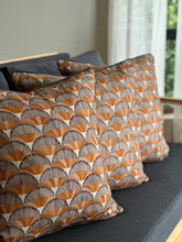 Load image into Gallery viewer, Vintage Beechwood Sleeper Couch