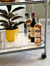 Load image into Gallery viewer, Chromed Retro Two-Tier Drinks Cart