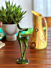 Load image into Gallery viewer, Green Lucia Ware Deer Figurine
