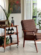 Load image into Gallery viewer, Sapele Mahogany Three-Tier Trolley