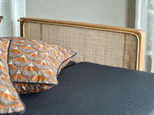 Load image into Gallery viewer, Vintage Beechwood Sleeper Couch