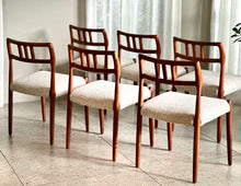Load image into Gallery viewer, Danish Dining set | Oval Extendable Table & 6 Chairs