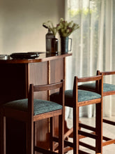 Load image into Gallery viewer, Vintage Bar Counter with Three Stools