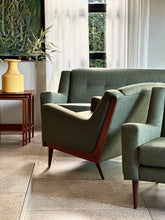 Load image into Gallery viewer, Pair of Buttoned Lounge Chairs