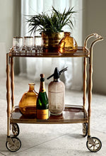Load image into Gallery viewer, Two-Tiered Vintage Drinks Cart