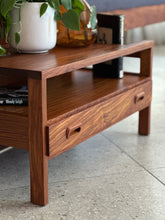 Load image into Gallery viewer, Artecasa Kiaat King Size Headboard & Attached Pedestals