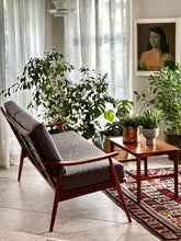Load image into Gallery viewer, Mahogany Framed Couch