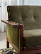 Load image into Gallery viewer, "Lubis" Three-Seater Couch in Olive Green