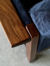 Load image into Gallery viewer, Retro Lubis Three-Seater Couch in Midnight Navy