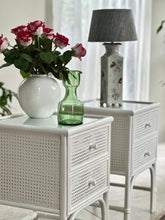 Load image into Gallery viewer, Pair Rattan and Bamboo Pedestals