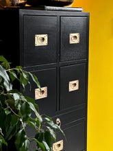 Load image into Gallery viewer, Tall Campaign-Style Chest of Drawers