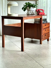 Load image into Gallery viewer, Retro Desk | Two-Tiered (with storage)