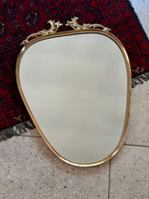 Load image into Gallery viewer, Vintage Solid Brass Framed Mirror