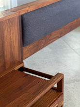 Load image into Gallery viewer, Artecasa Kiaat King Size Headboard & Attached Pedestals