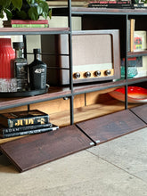 Load image into Gallery viewer, Media / Wall Unit / Room Divider in Solid Imbuia & Steel