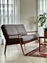 Load image into Gallery viewer, Mahogany Framed Couch