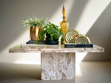 Load image into Gallery viewer, Mid-Century Modernist, Travertine Coffee Table