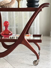 Load image into Gallery viewer, Sculpural Mid-Century Drinks Trolley