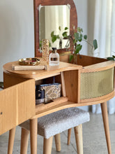 Load image into Gallery viewer, Reimagined Petite Retro Dresser with Stool