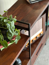 Load image into Gallery viewer, Media / Wall Unit / Room Divider in Solid Imbuia & Steel