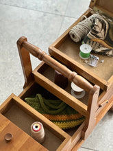 Load image into Gallery viewer, Vintage Sewing Caddy | Hobby Room Caddy