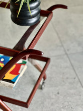 Load image into Gallery viewer, Sculpural Mid-Century Drinks Trolley