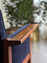 Load image into Gallery viewer, Pair of Lubis Armchairs in Midnight Navy