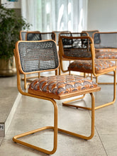 Load image into Gallery viewer, Set of Eight Mid-Century Cesca Chairs - Powder Coated and Upholstered
