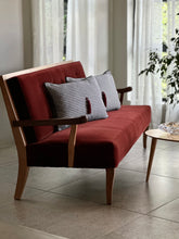 Load image into Gallery viewer, Vintage, Oak Framed Couch