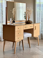 Load image into Gallery viewer, Mid-Century Dresser with Stool