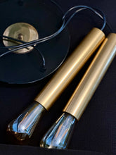 Load image into Gallery viewer, Tubular Cascading Ceiling Cluster Light in the manner of “Stilnovo”.